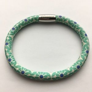 Brighton Teal and Navy Floral Bracelet